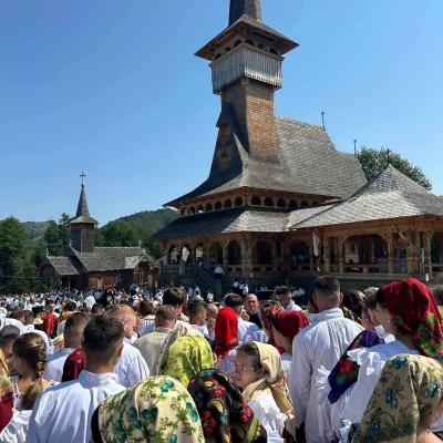 Praznicul Adormirii Maicii Domnului la Mănăstirea Dragomirești, Maramureș, 2025